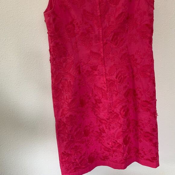 Talbots Pink Floral Raised Floral Embroidered Dress - Picture 10 of 10